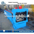 Glazed Colored Iron Ridge Cap Shaping Machine / Metal Step Ridge Cap Roll Forming Making Machine